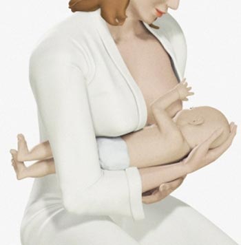 σταυρωτή στάση θηλασμού